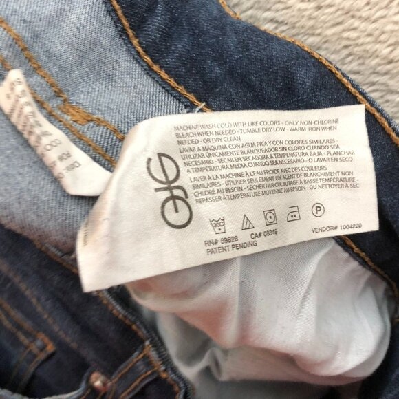 Chaps Women Jeans Size 6/28 Mid Rise Skinny Frayed Hem Blue Denim Classic Casual - Picture 13 of 16